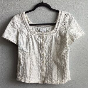 Elegant White Lace Women Top